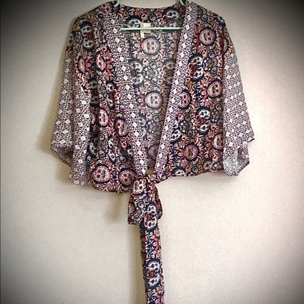 Japna Kimono Crop Festival Boho Wrap Medium